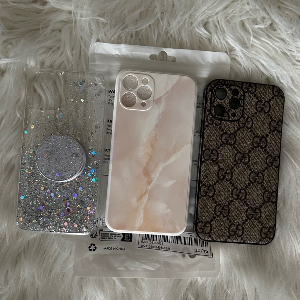 ⚡️ 3 IPhone 11 Pro cases GG glitter